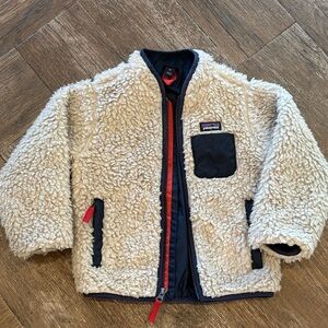 Patagonia Kids Cream Fleece Jacket